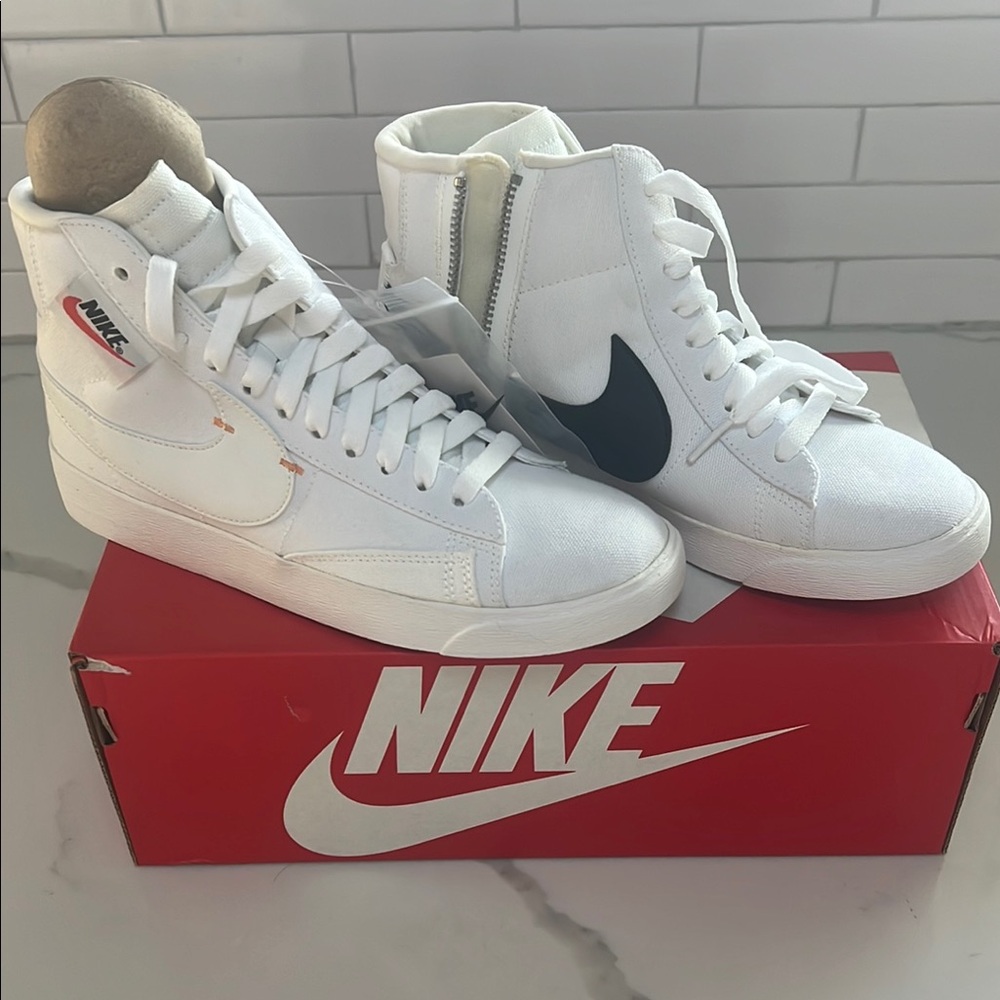 Nike White High-Top Sneakers
